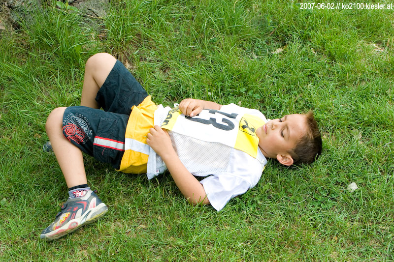 in the grass