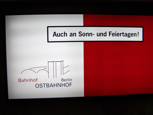 Ostbahnhof sign