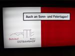 Ostbahnhof sign